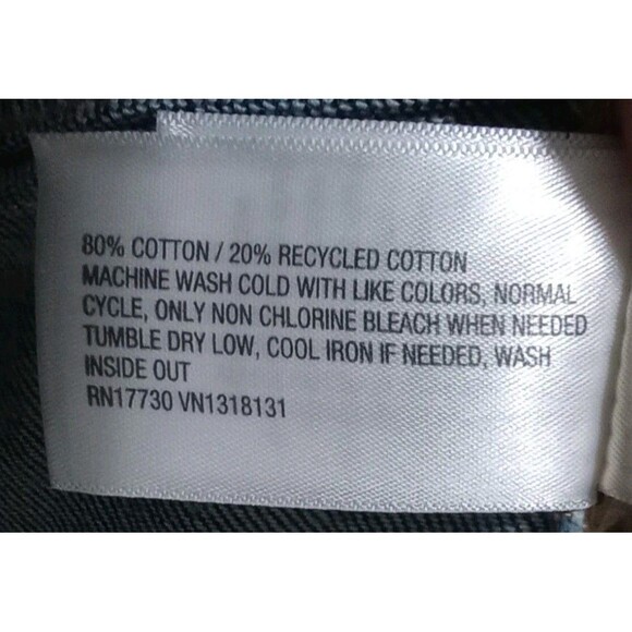 Dark Wash Denim Mini Skirt Women's 16R Blue Jean Button Fly 5-Pocket School Fall - Picture 9 of 10